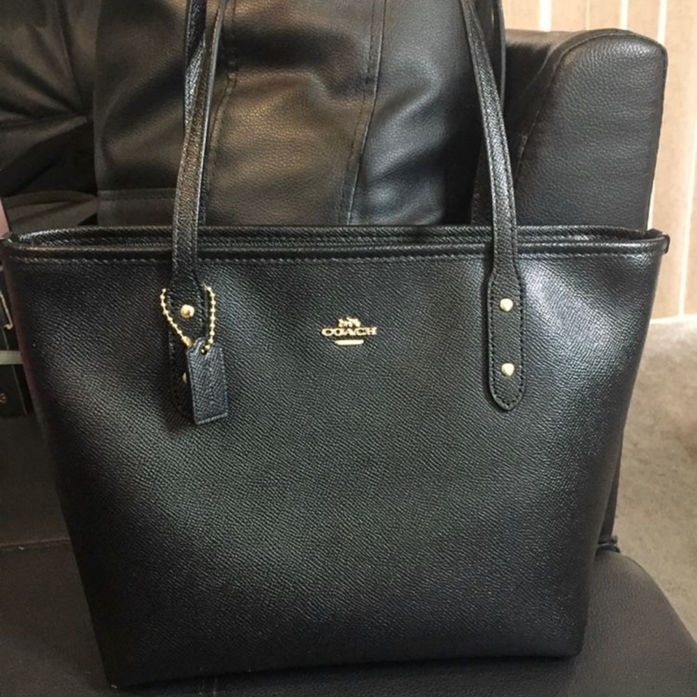 Coach black mini purse